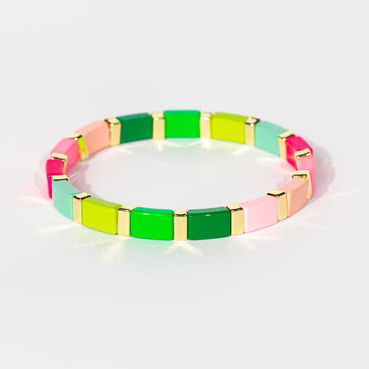 Party Enamel Bracelet | Pop Green