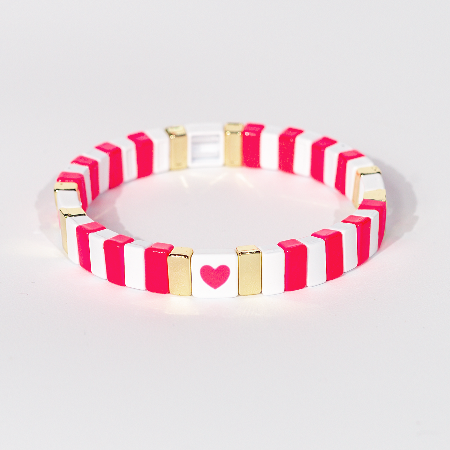 Love Enamel Bracelet | Pop Pink