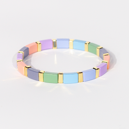 Party Enamel Bracelet | Pastel Olive