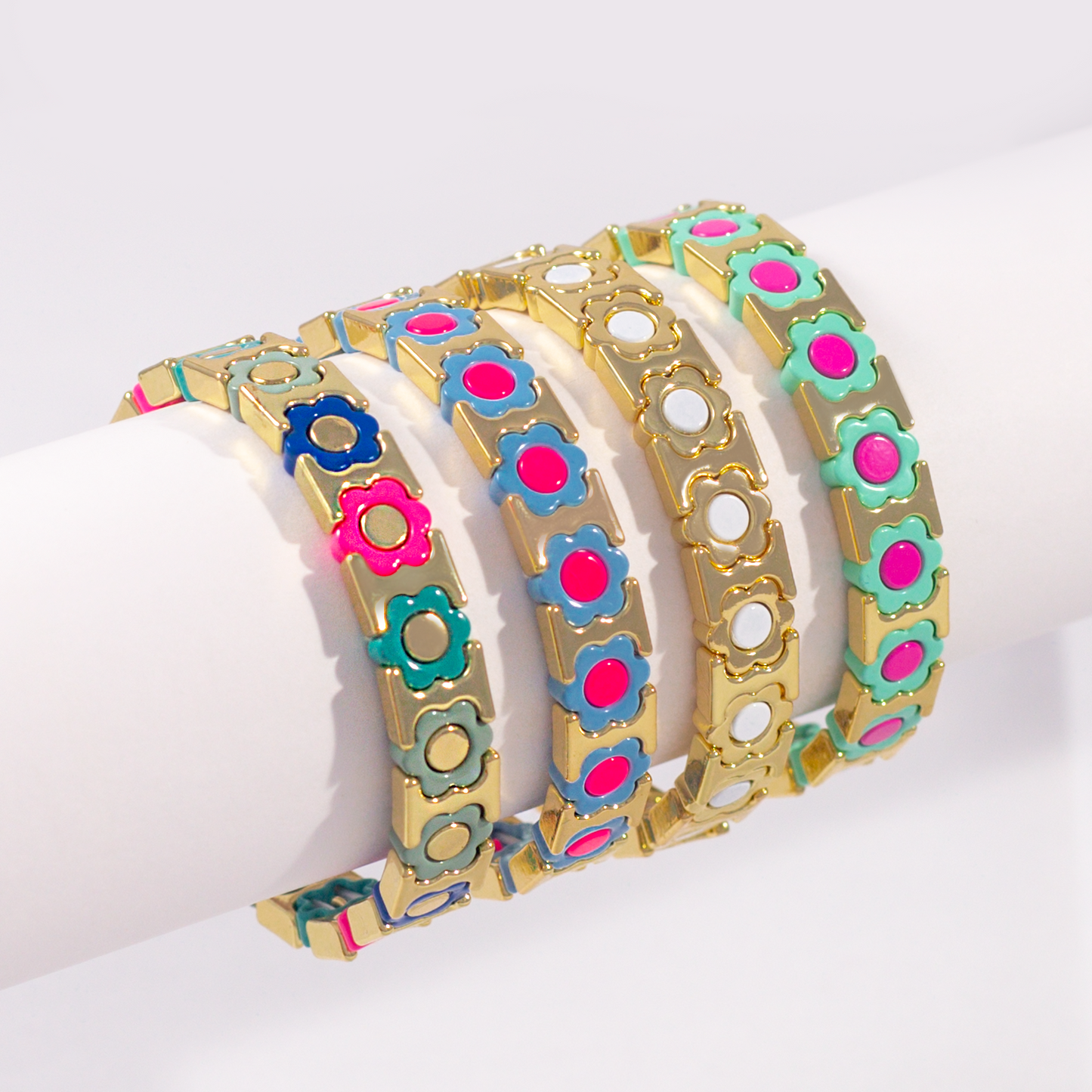 Flower Enamel Bracelet | Pastel & Pop